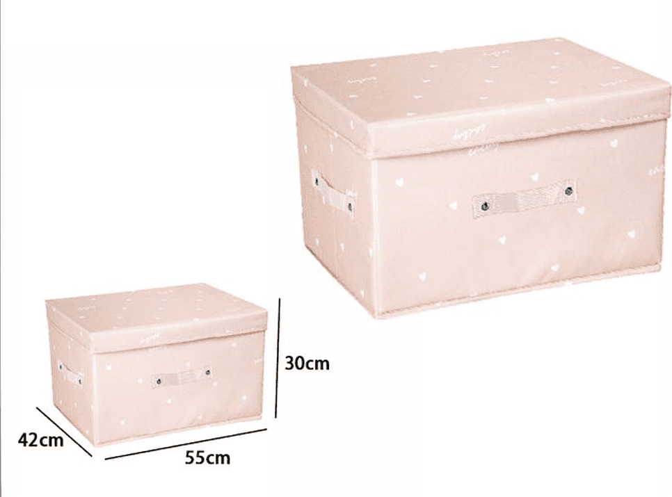 BOX SCATOLA SALVASPAZIO ARMADIO CONTENITORE PORTA OGGETTI ORGANIZER 55x42x30 CM - 6