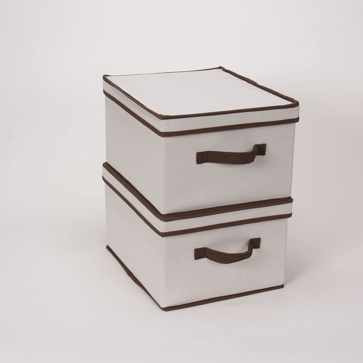 BOX SCATOLA SALVASPAZIO ARMADIO CONTENITORE PORTA OGGETTI ORGANIZER 30x28x15 CM - 4