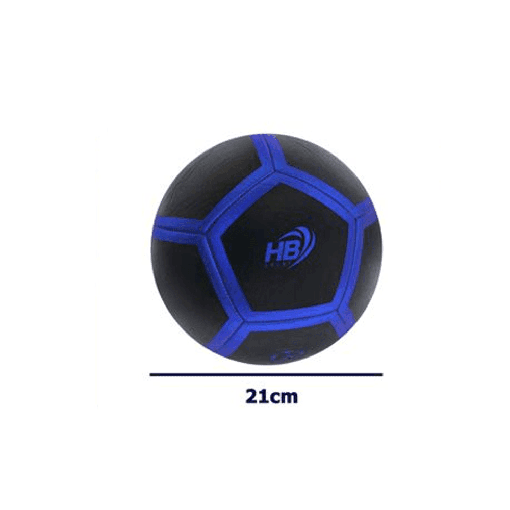 PALLONE PALLA DA CALCIO BLU E NERO CALCETTO MISURA 21 CM ALLENAMENTO GARA 06564 - 2