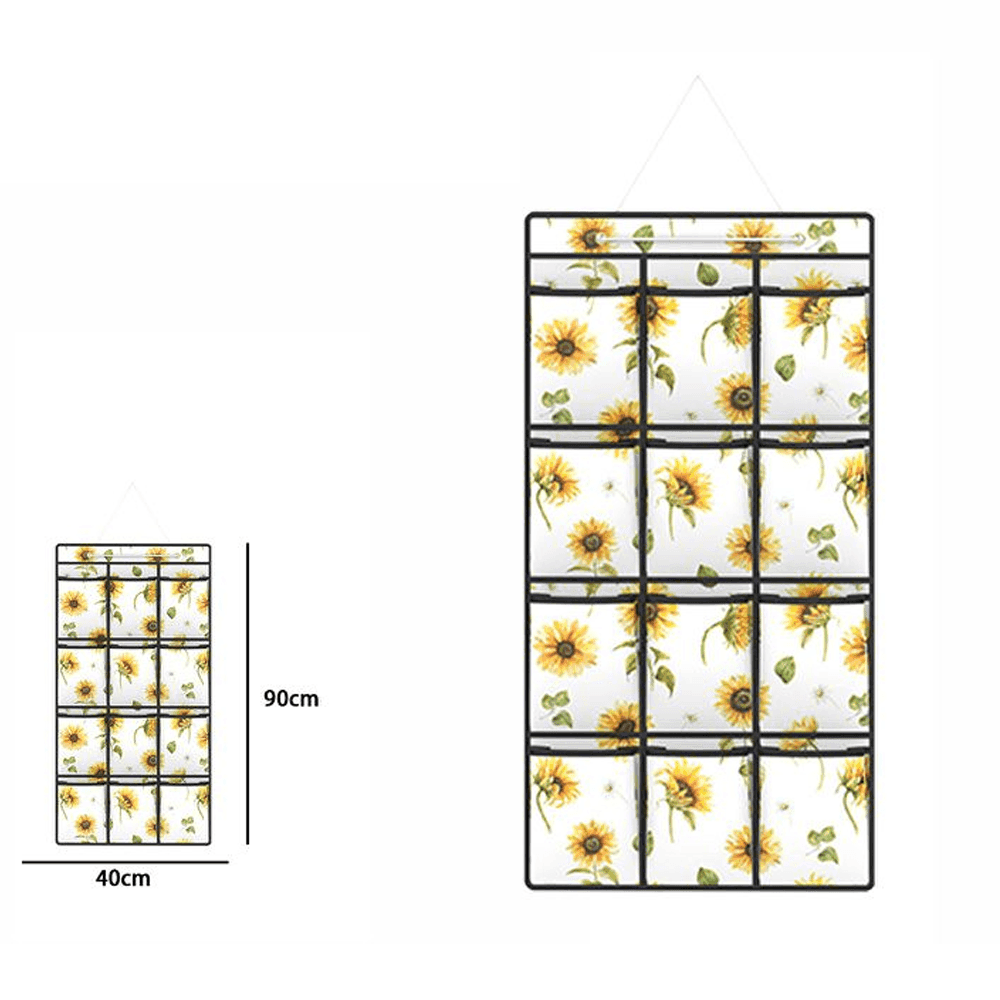 ORGANIZER A SOSPENSIONE DA PARETE 12 SCOMPARTI TASCHE PORTA OGGETTI 40x90 CM - 2