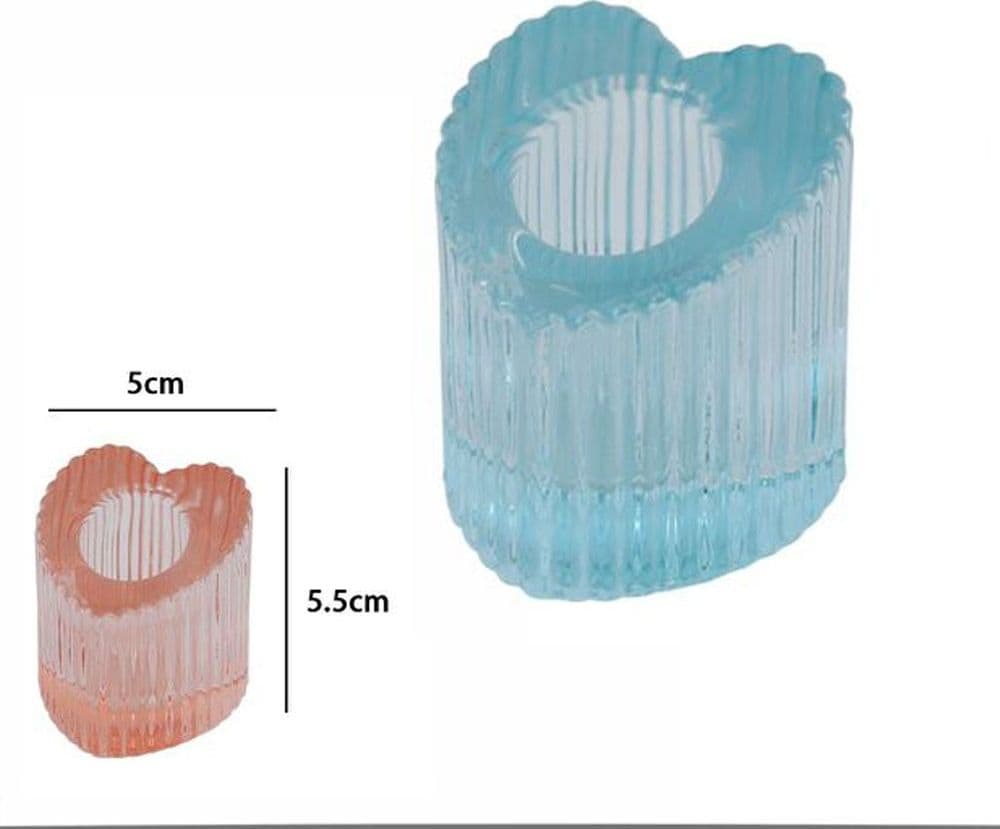 2PZ PORTA CANDELA LANTERNA CUORE BOMBONIERA MATRIMONIO DECORAZIONE TEA LIGHT 5X5 - 3