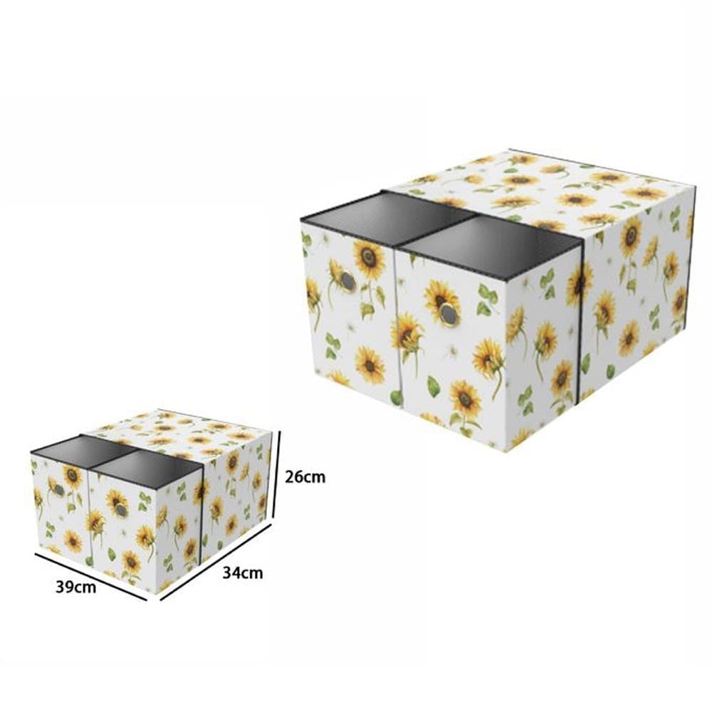 SCATOLA SALVASPAZIO PORTATUTTO PORTA OGGETTI ORGANIZER ARMADI SCAFFALI 39x34x26 - 2