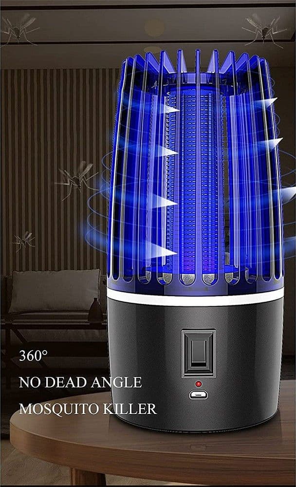 ANTIZANZARE ELETTRICA FOTOCATALITICO 360° PORTATILE LUCE VIOLA ALIMENTATORE USB - 8