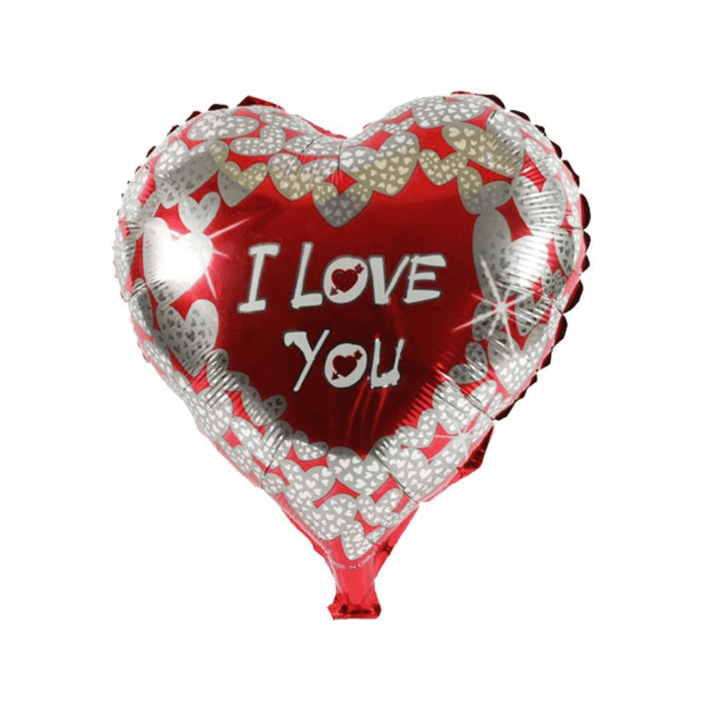 SET 4 PEZZI PALLONCINI CUORI I LOVE YOU GONFIABILI ADDOBBI SAN VALENTINO FESTA - 3