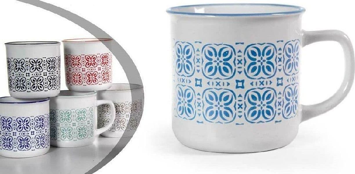 SET 6PZ TAZZA TAZZINA CAFFÈ 130ML ORGANZA AMERICANO LUNGO ITALIANO 783760 COL. ASS. - 2