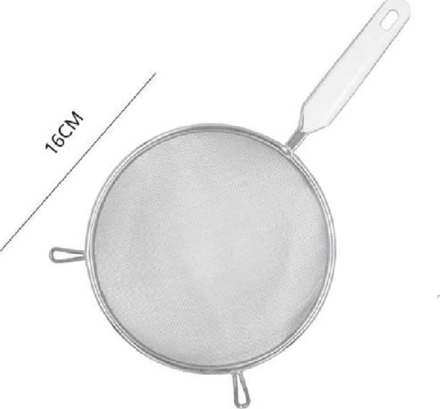 COLINO A RETE 16CM IN ACCIAIO CUCINA MANICO IN PLASTICA PASSINO SETACCIO 50622 - 2