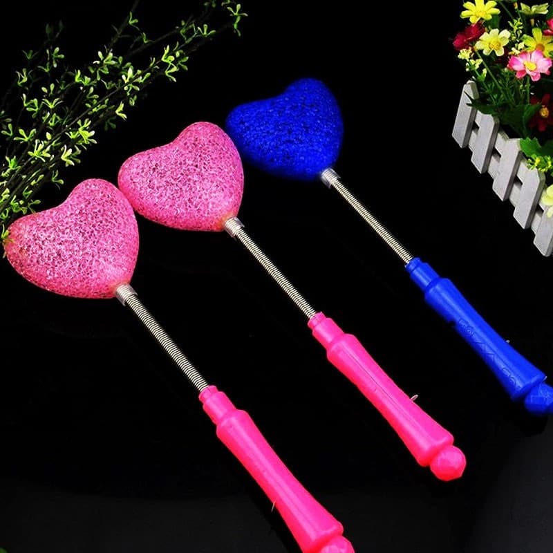 BACCHETTA LUMINOSA CUORE SAN VALENTINO REGALO DECORAZIONE LED GADGET FESTA 2 PZ - 3