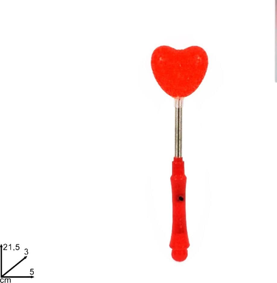 BACCHETTA LUMINOSA CUORE SAN VALENTINO REGALO DECORAZIONE LED GADGET FESTA 2 PZ - 5