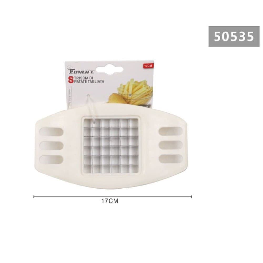 AFFETTA PATATE PATATINE FRESCHE FRITTE PRESSA TAGLIA PATATA MANUALE 17CM 50535 - 2