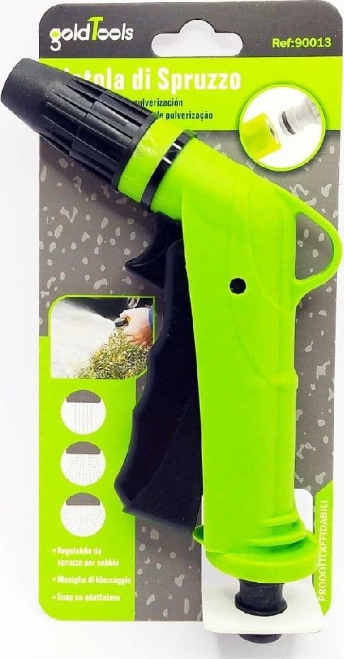 PISTOLA A SPRUZZO REGOLABILE CON MANIGLIA DI BLOCCAGGIO GIARDINO 193MM 90013 - 2