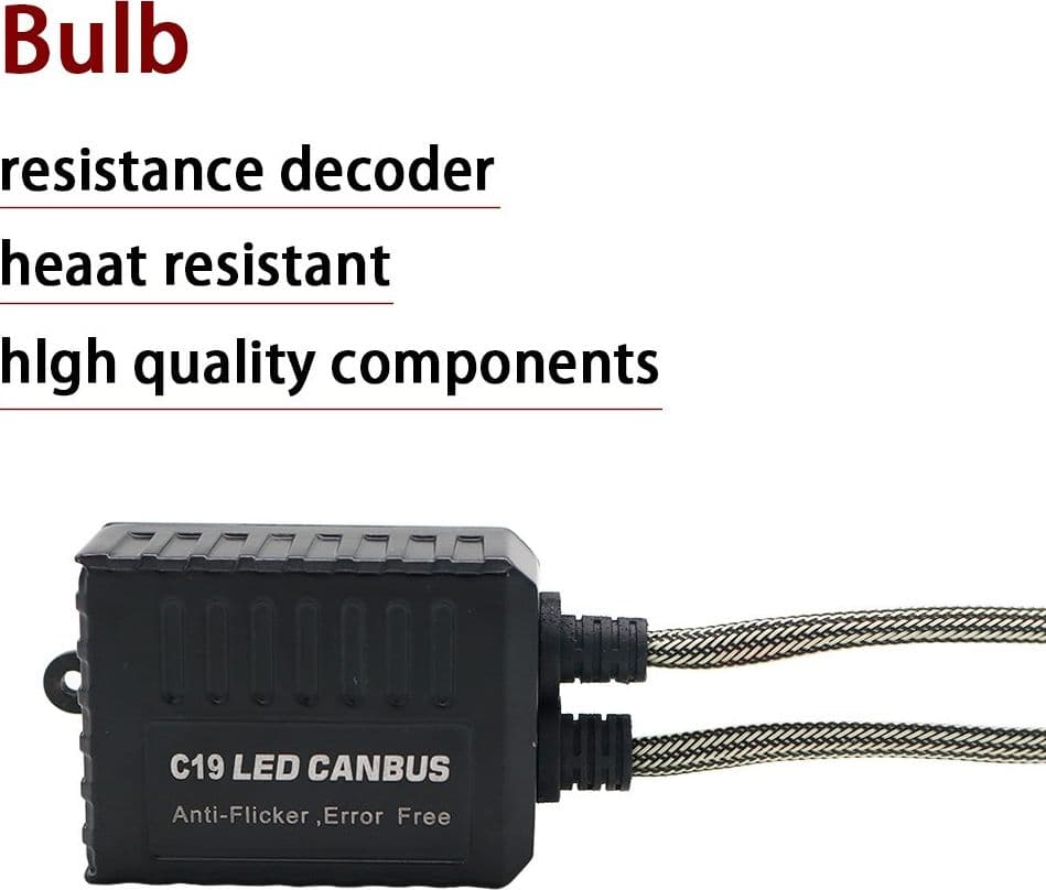 COPPIA RESISTENZE CAMBUS H11 FARI DECODER LED ERRORE CENTRALINA ANTISFARFALLIO - 4