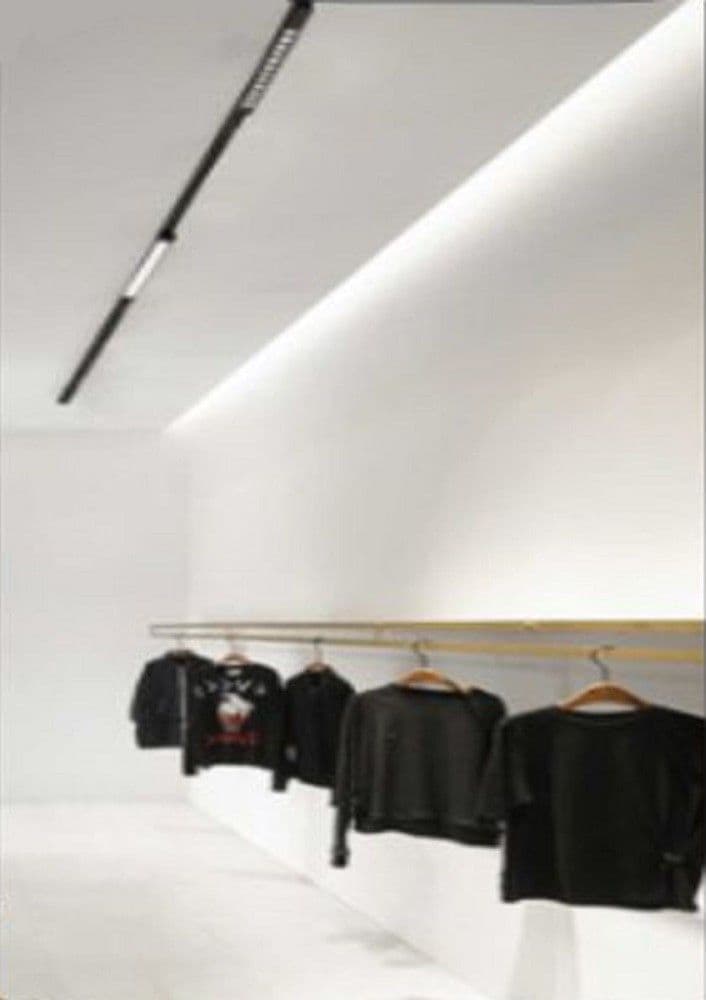 FARETTO ORIENTABILE BINARIO 26 W 12LED BIANCO NERO LUCE 3000K 6500K 4000K PST-47 - 21