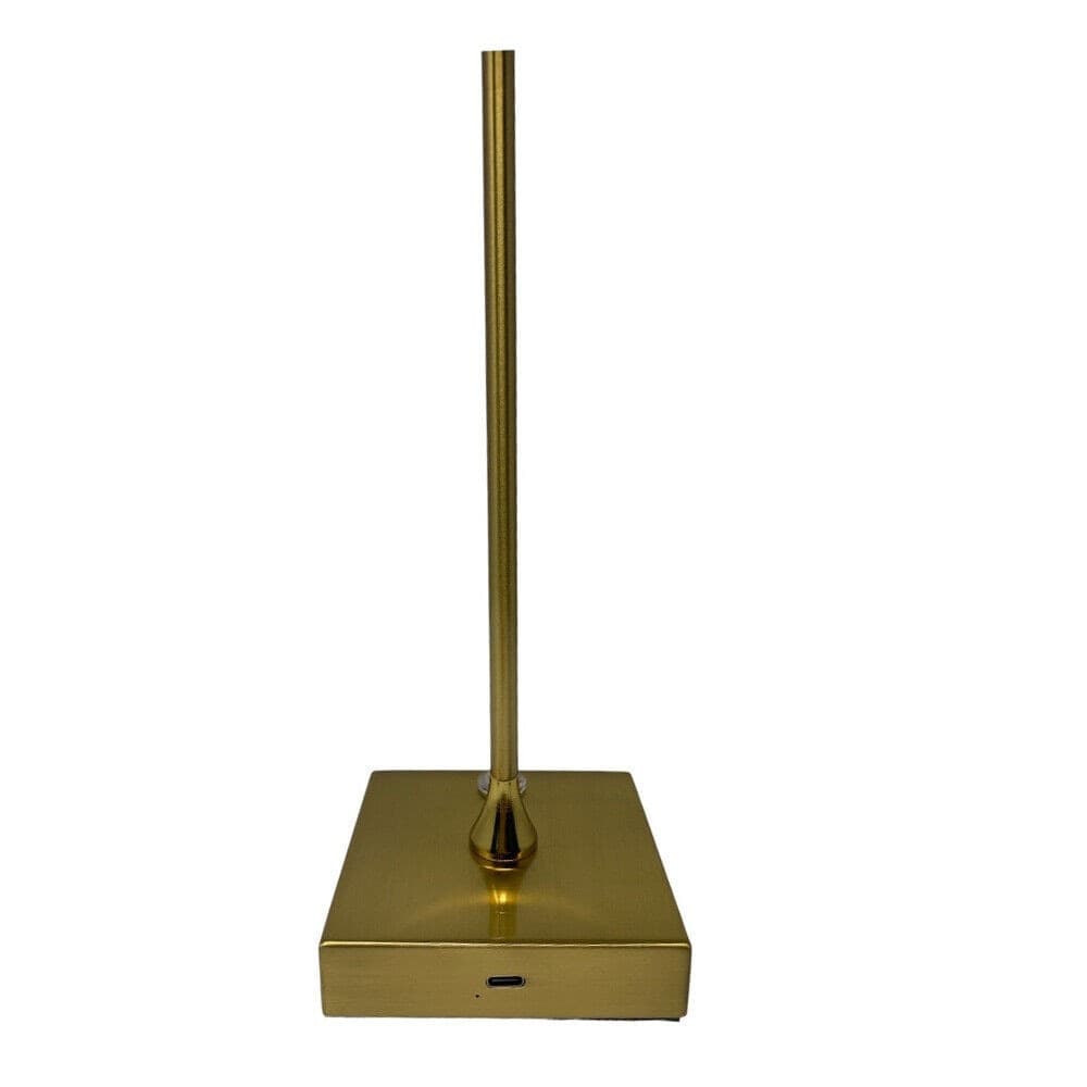 LAMPADA DA TAVOLO RICARICABILE USB 10W 3 COLORAZIONE LUCE NERO BIANCO ORO D28-3C - 15