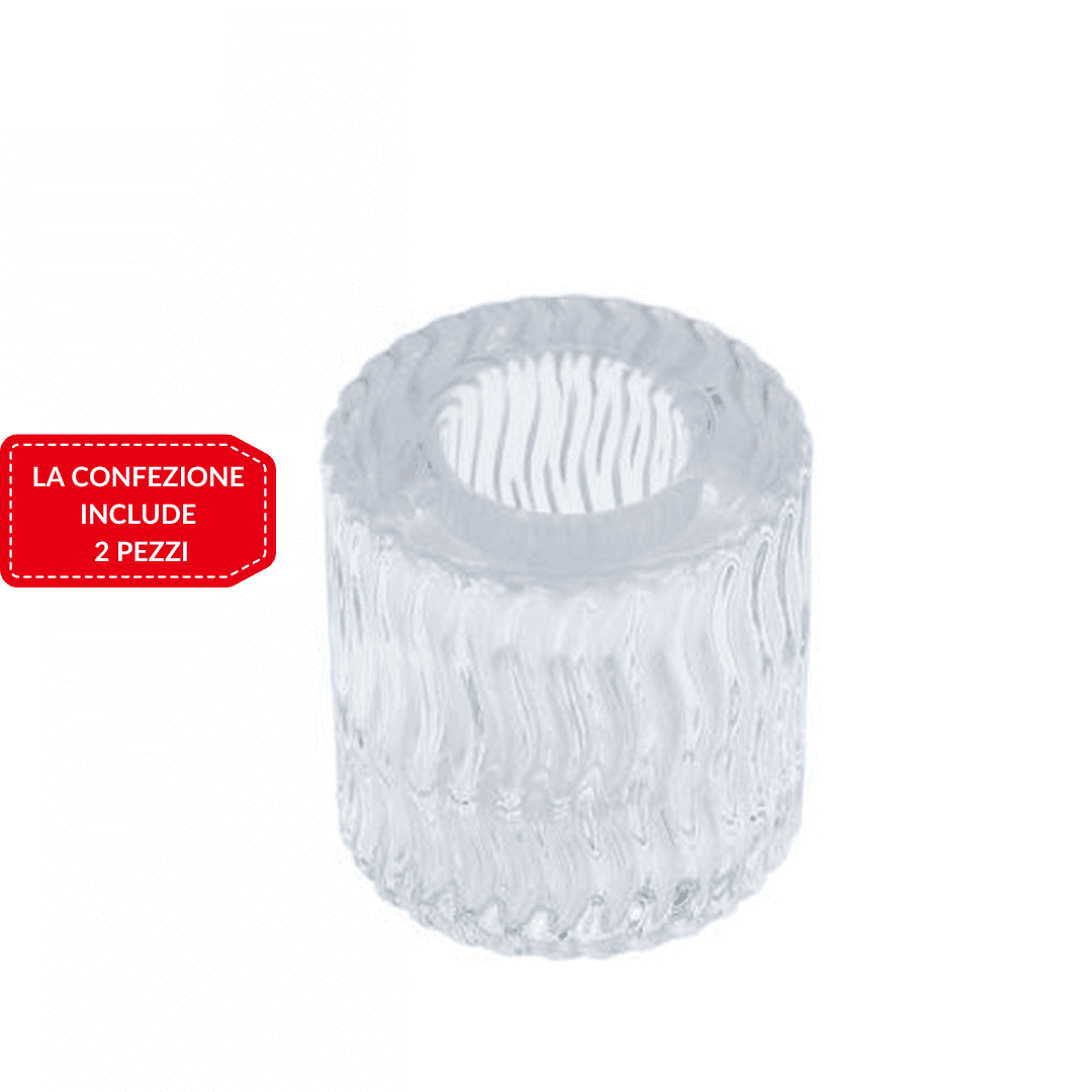 2 PORTA CANDELA LANTERNA ROTONDO BOMBONIERA MATRIMONIO DECORAZIONE TEA LIGHT 5X5 - 10