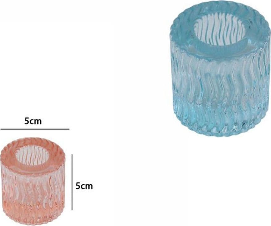 2 PORTA CANDELA LANTERNA ROTONDO BOMBONIERA MATRIMONIO DECORAZIONE TEA LIGHT 5X5 - 2