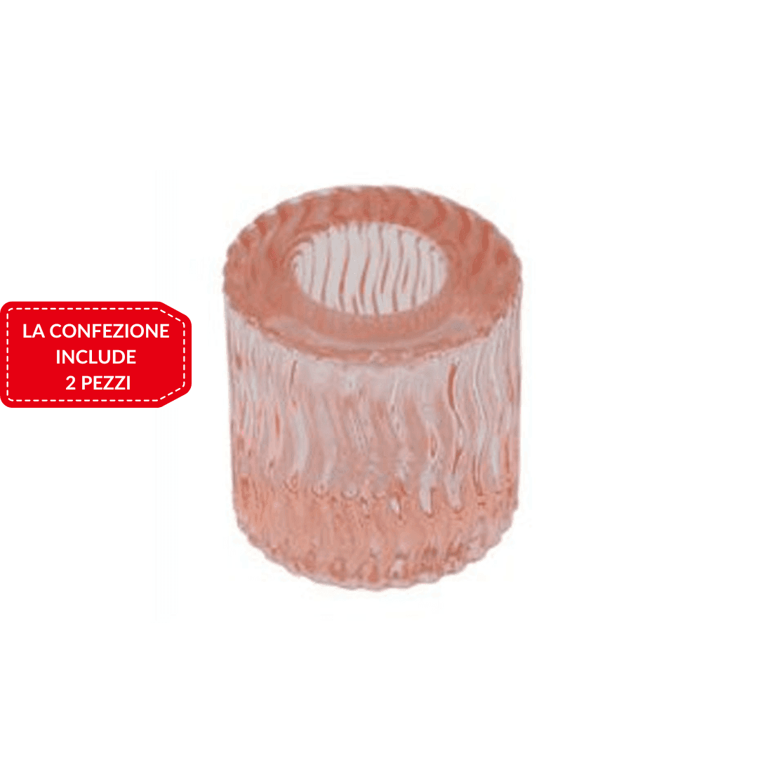2 PORTA CANDELA LANTERNA ROTONDO BOMBONIERA MATRIMONIO DECORAZIONE TEA LIGHT 5X5 - 8