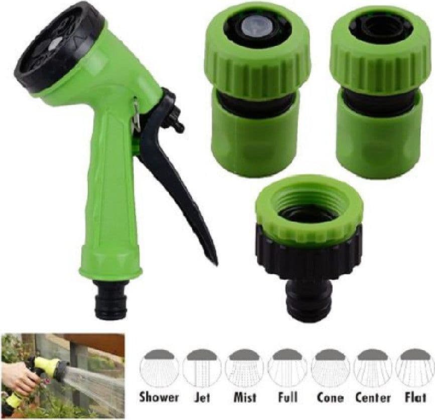 PISTOLA A SPRUZZO MULTIGETTO IRRIGATORE A 5 GETTI 3 RACCORDI PER GIARDINO 90017 - 3