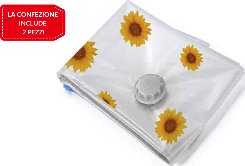 2 PEZZI BUSTA SOTTOVUOTO PER ABITI SACCHETTI SALVASPAZIO ARMADIO SACCHI 60X80 CM - 2