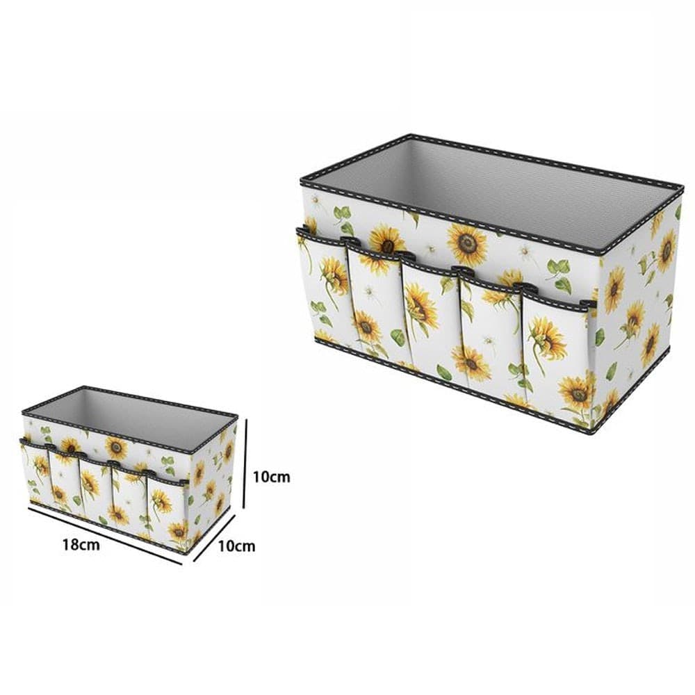 BOX SCATOLA SALVASPAZIO ARMADIO CONTENITORE PORTA OGGETTI ORGANIZER 18x10x10 CM - 2