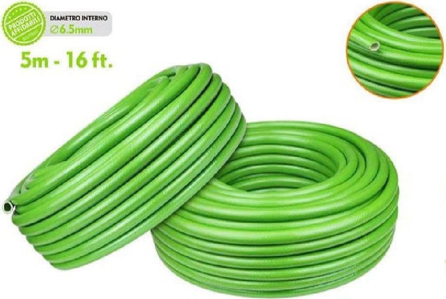 TUBO PER GIARDINO IRRIGAZIONE IN PVC VERDE POMPA ACQUA 5 METRI 16FT Ø6.5MM 57510 - 2