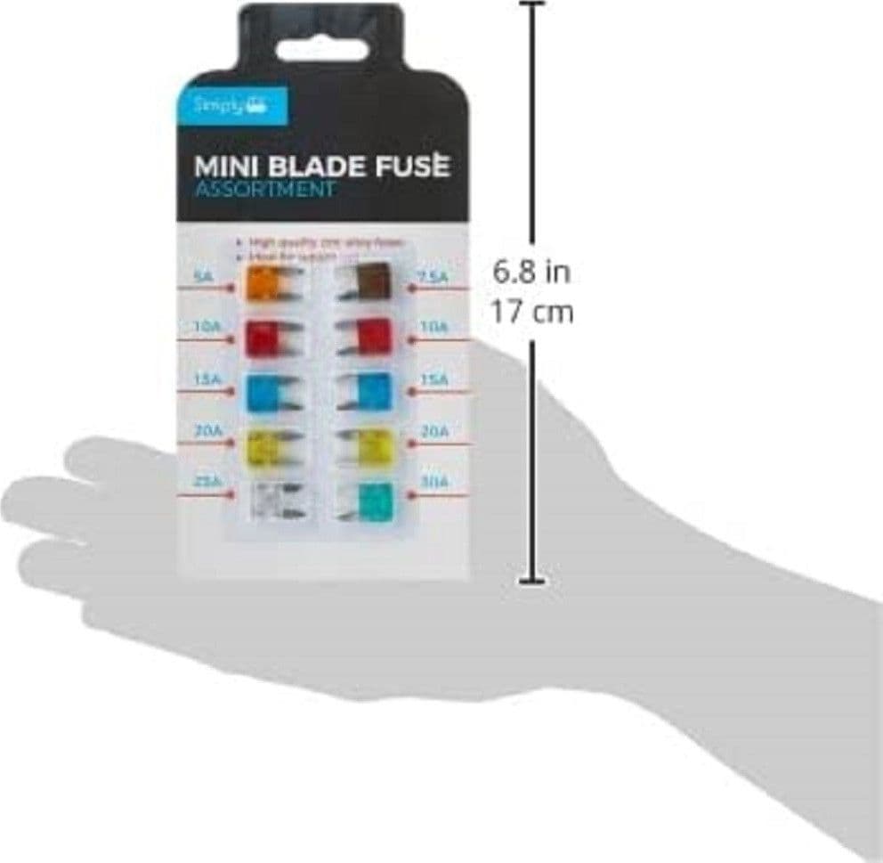 CONFEZIONE DA 10 PEZZI MINI FUSIBILI ASSORTITI PER AUTO CAMION BARCA CAMPER - 5