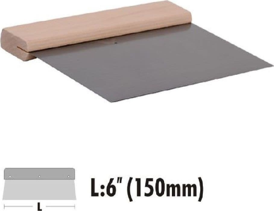 SPATOLA RASCHIETTO IN ACCIAIO IMPUGNATURA IN LEGNO 6″ 150 MM FERRAMENTA 90469 - 2