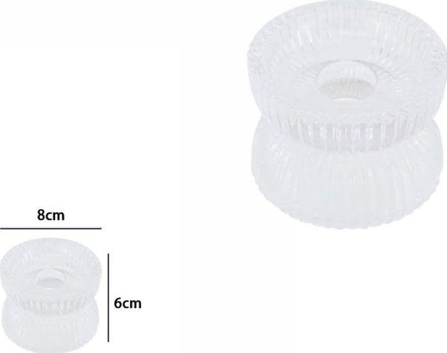 PORTACANDELA BIFACCIALE LANTERNA BOMBONIERA MATRIMONIO DECORAZIONE TEA LIGHT 5X7 - 3