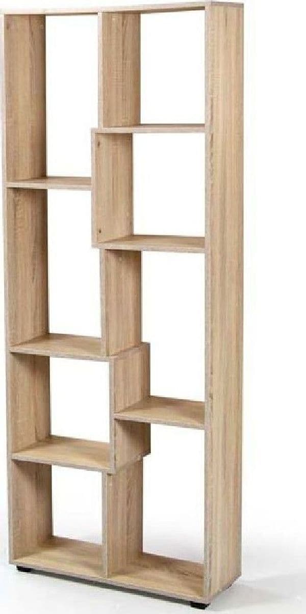 LIBRERIA H178X70X24 CM RIPIANI LEGNO ROVERE MOBILE SCAFFALE MODERNO GAIA 770722 - 2