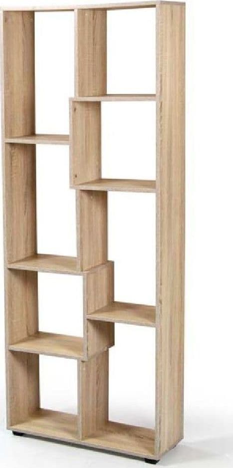 LIBRERIA H178X70X24 CM RIPIANI LEGNO ROVERE MOBILE SCAFFALE MODERNO GAIA 770722 - 2