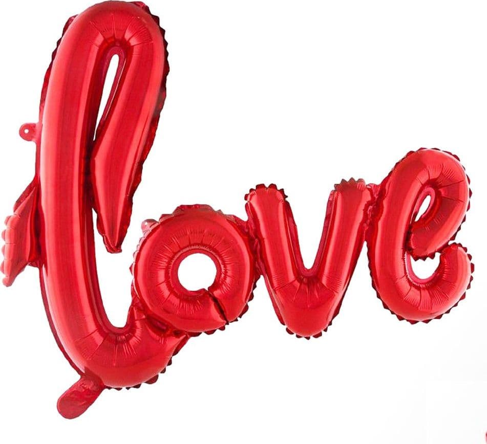 PALLONCINI GONFIABILI SCRITTA LOVE GRANDE ROMANTICO SAN VALENTINO SORPRESA 70X60