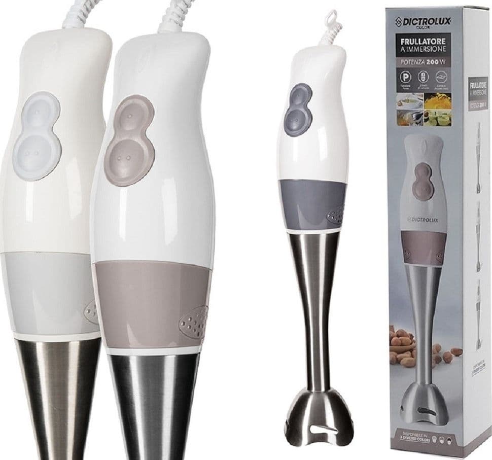 FRULLATORE A IMMERSIONE MIX PLUS 2 VELOCITÀ 200W FUNZIONE PULSE LAME IN ACCIAIO - 4