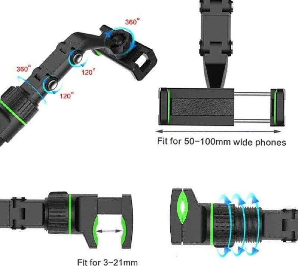 SUPPORTO DA AUTO SPECCHIETTO RETROVISORE PER CELLULARI NAVIGATORE SMARTPHONE - 4