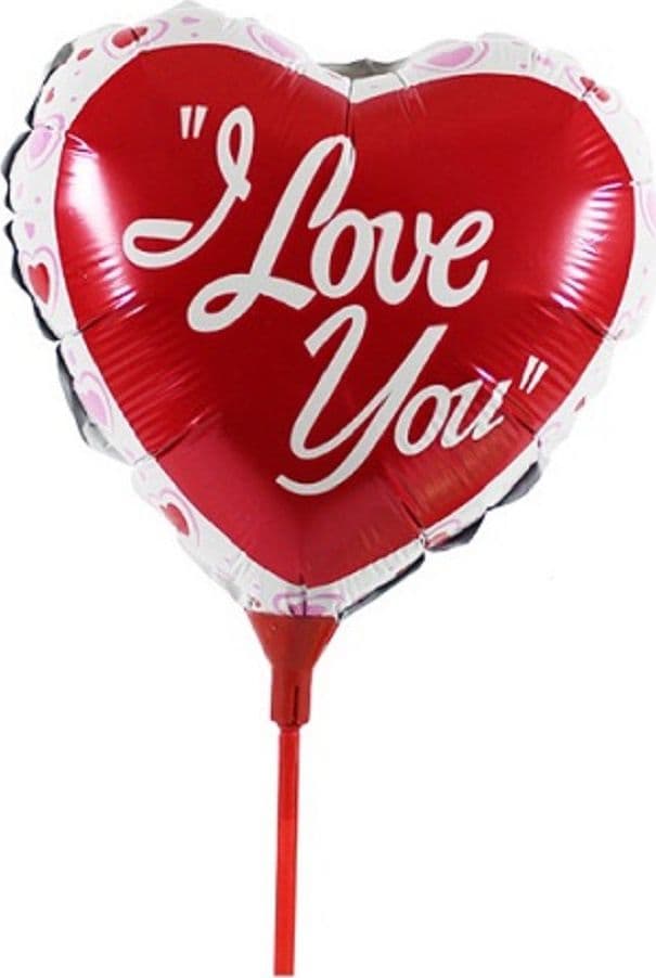 SET 6PZ CUORE PALLONCINO GONFIABILI CON ASTA 16CM ASSORTITI SAN VALENTINO 38939 - 7