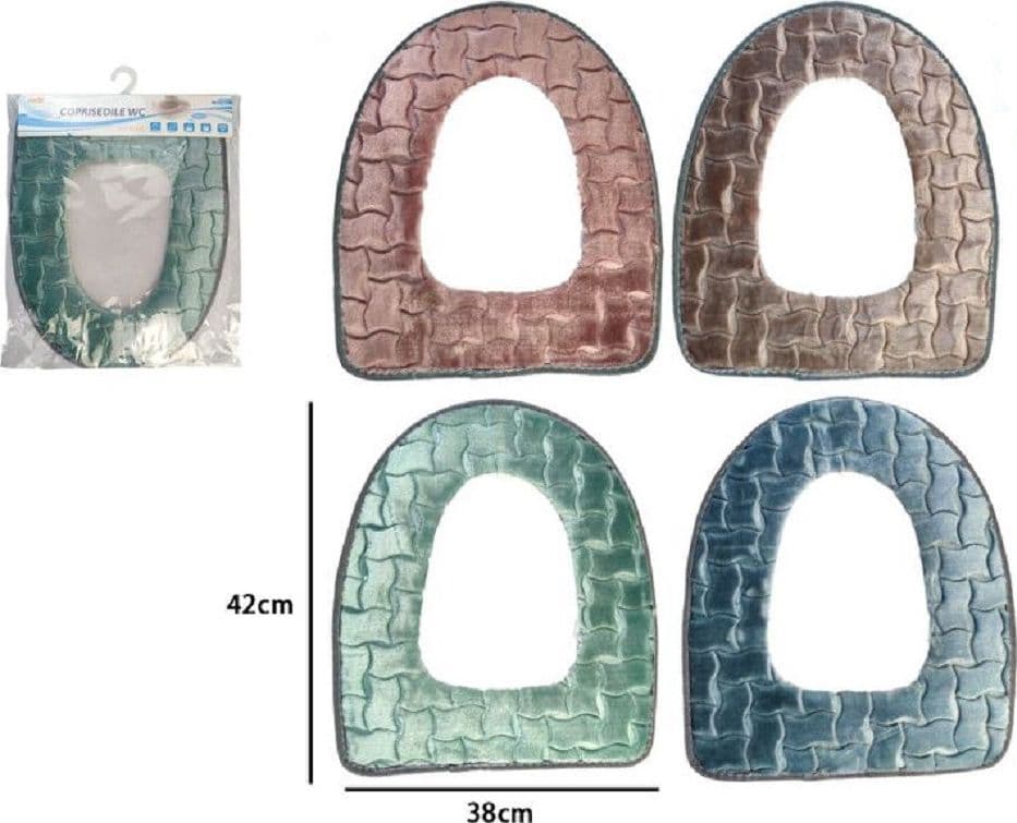CUSCINO COPRISEDILE PER WATER SEDUTA COPERTURA MORBIDA WC IN VARI COLORI 87204 - 2