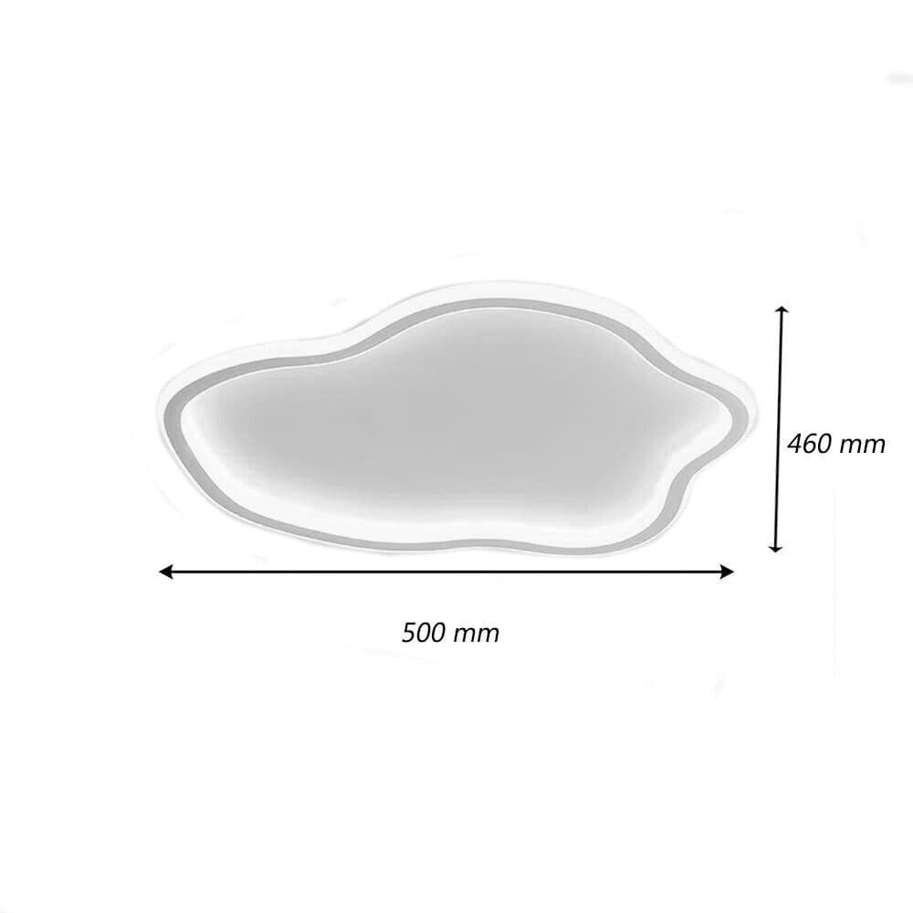 PLAFONIERA LED LAMPADA SOFFITTO MODERNA ONDULATA LUCE FREDDA NATURALE CALDA C48 - 10