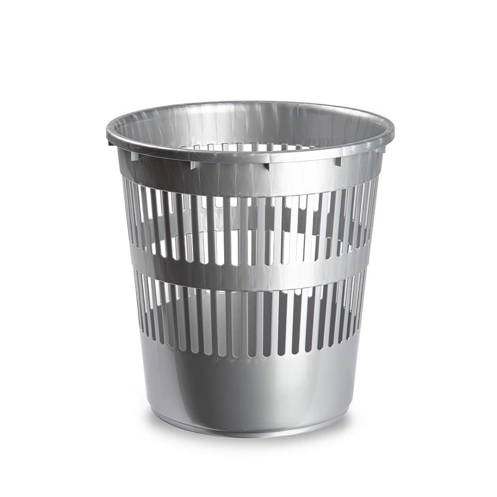 PATTUMIERA TONDA CESTINO IN PLASTICA 11.3LT 27.5X27.5X28 CM VARI COLORI 11962H1 - 4