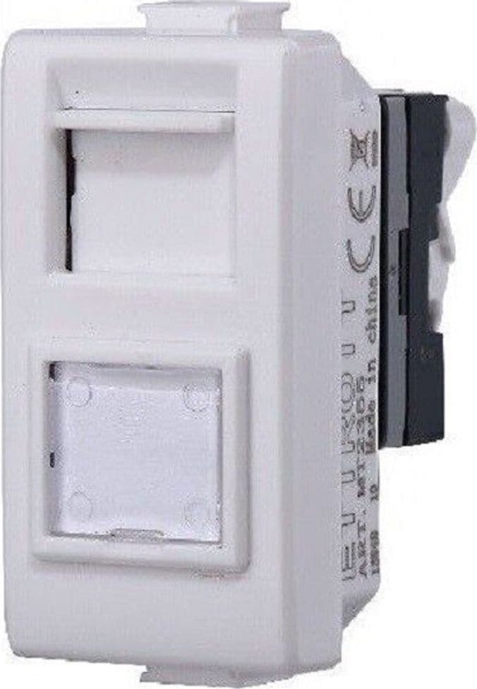 SERIE BTICINO FRUTTI MATIX COMPATIBILE PRESA SCHUKO LAN PULSANTE DEVIATORE USB - 24