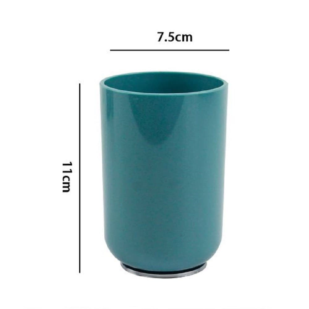 BICCHIERE PORTA SPAZZOLINI VERDE PETROLIO SILVER ACCESSORI ARREDO BAGNO 69475 - 2