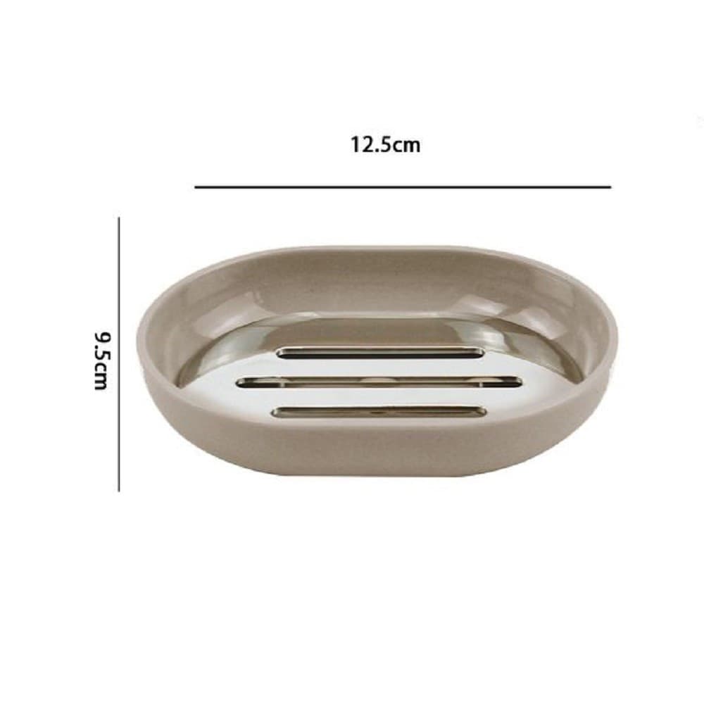 PIATTINO PORTA SAPONE SAPONETTA TORTORA SILVER ACCESSORI BAGNO 12.5X9.5 CM 69468 - 2
