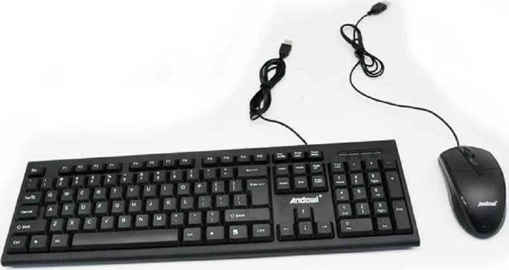 SET TASTIERA MOUSE PER GIOCO CABLATI LINGUA INGLESE USA DESIGN ERGONOMICO Q-K20 - 5