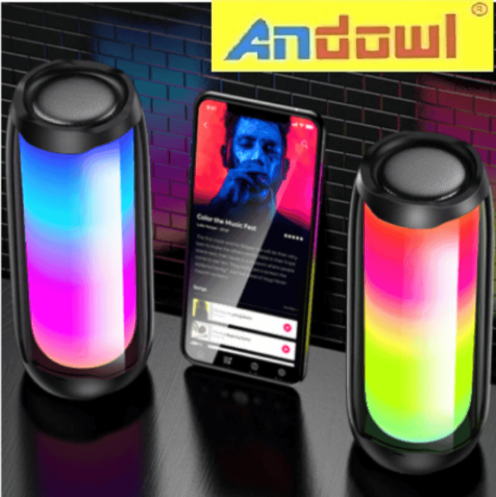 CASSA SPEAKER WIRELESS PORTATILE ALTOPARLANTE BLUETOOTH 5.0 A COLORI Q-YX6680 - 3