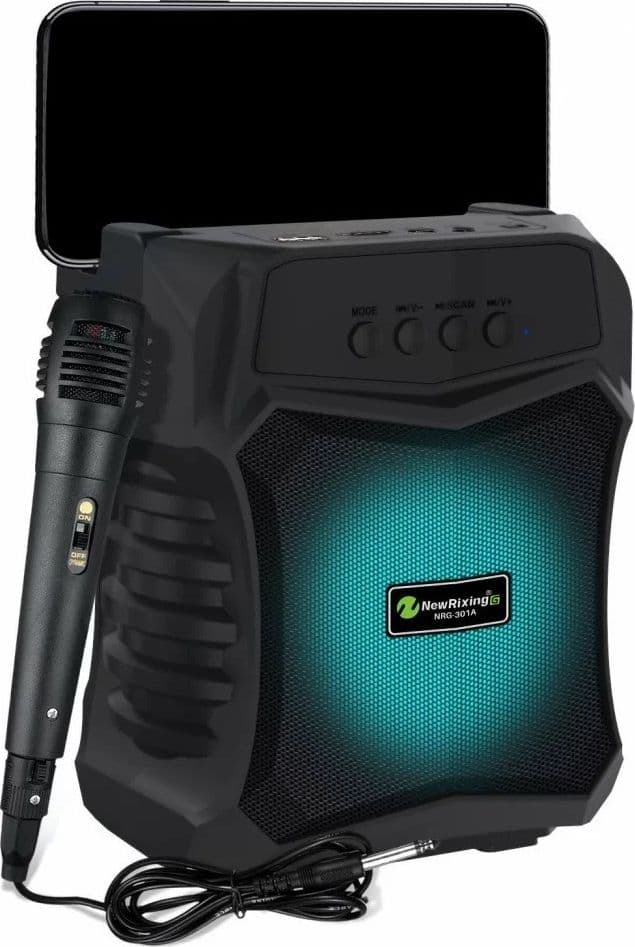 ALTOPARLANTE BLUETOOTH PORTATILE KARAOKE CON MICROFONO CABLATO RADIO 5WATT Q-S53 - 5