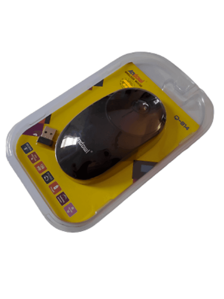 MOUSE WIRELESS OTTICO SENZA FILI USB NOTEBOOK PC COMPUTER 1200 DPI 2,4GHZ Q-814 - 5