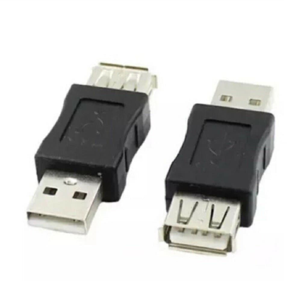 CONNETTORE DATI ADATTATORE USB MASCHIO-USB FEMMINA PRESA ACCOPPIATORE CAVO C-060 - 5