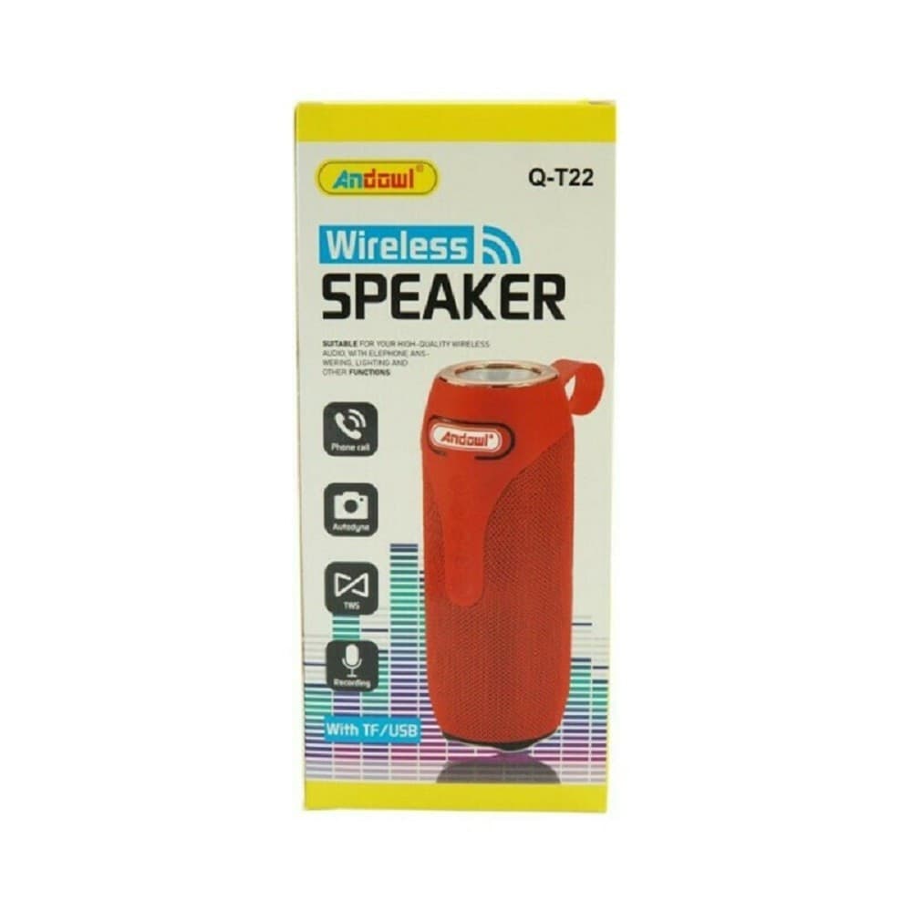 ALTOPARLANTE 2.0 SPEAKER PORTATILE BLUETOOTH 10W WIRELESS AUX / 3,5 MM USB Q-T22 - 5