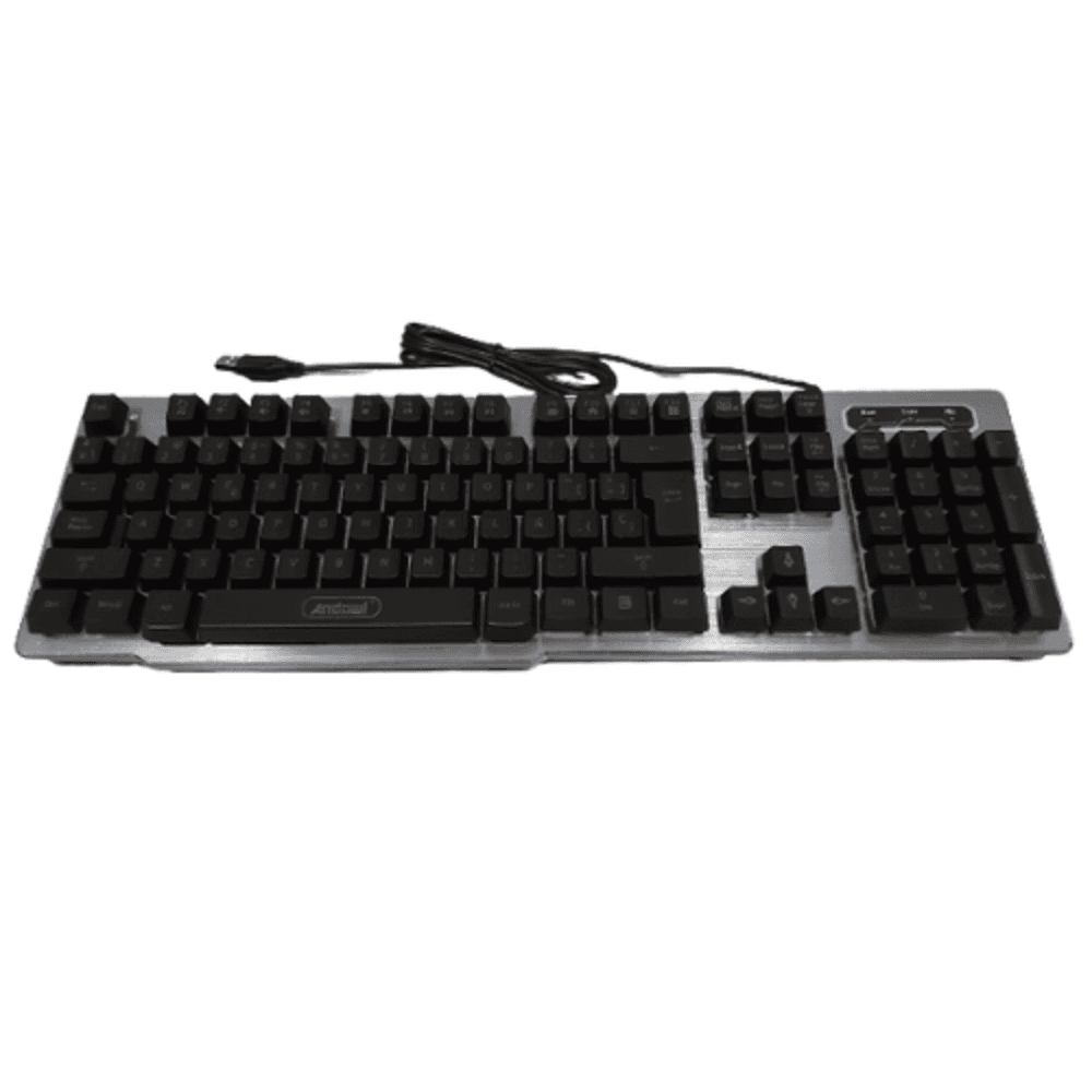 TASTIERA GAMING DA GIOCO CABLATA RETROILLUMINATA ARCOBALENO RGB LUCE LED QK708 - 3
