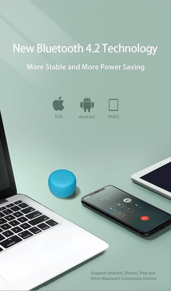 MINI CASSA BLUETOOTH PORTATILE SPEAKER SMARTPHONE VIVAVOCE BLUETOOTH 5.0 Q-YX310 - 6