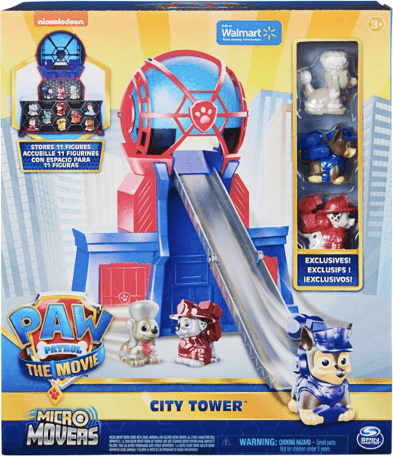 PAW PATROL THE FILM MICRO TRASLOCHI CITTÀ TORRE WWE WRESTLING ESCLUSIVO TOY - 2