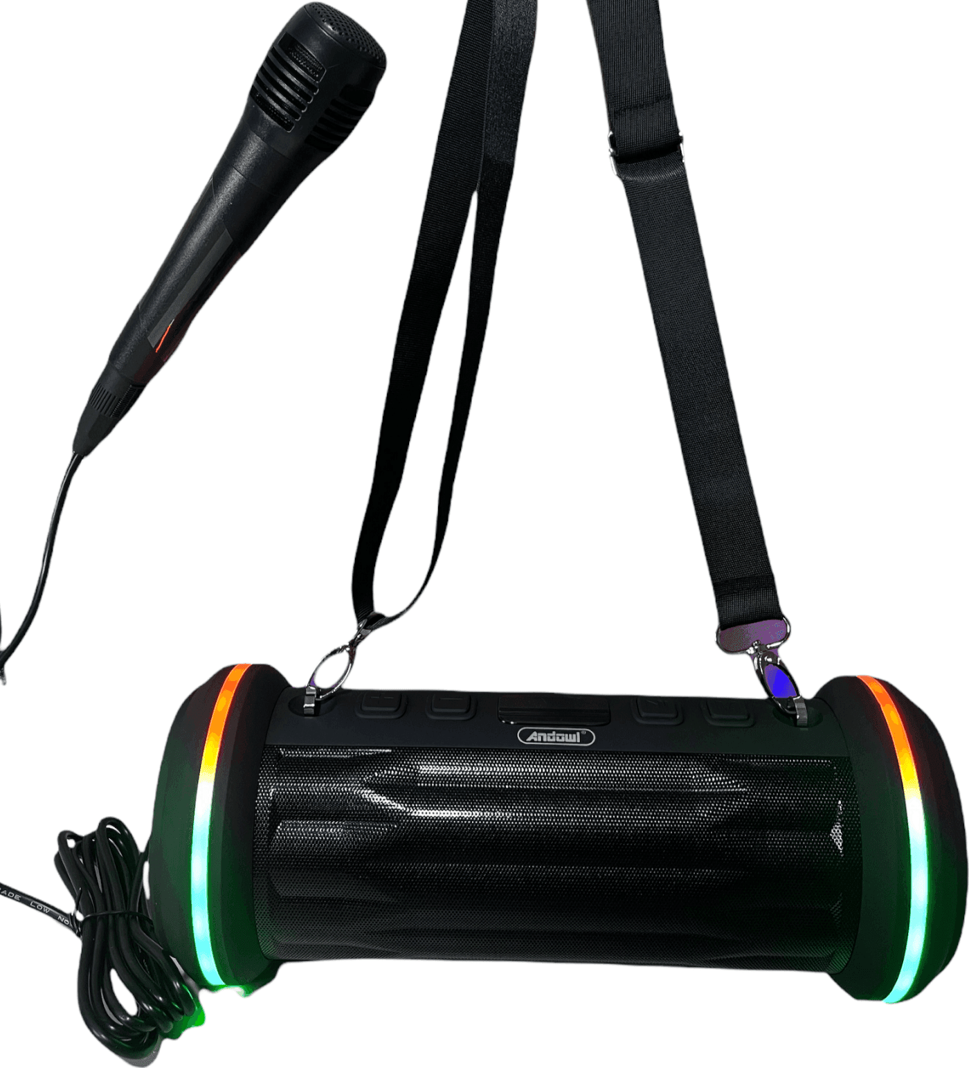 ALTOPARLANTE BLUETOOTH PORTATILE MICROFONO RADIO TWS USB FUNZIONE KARAOKE Q-YX8 - 3