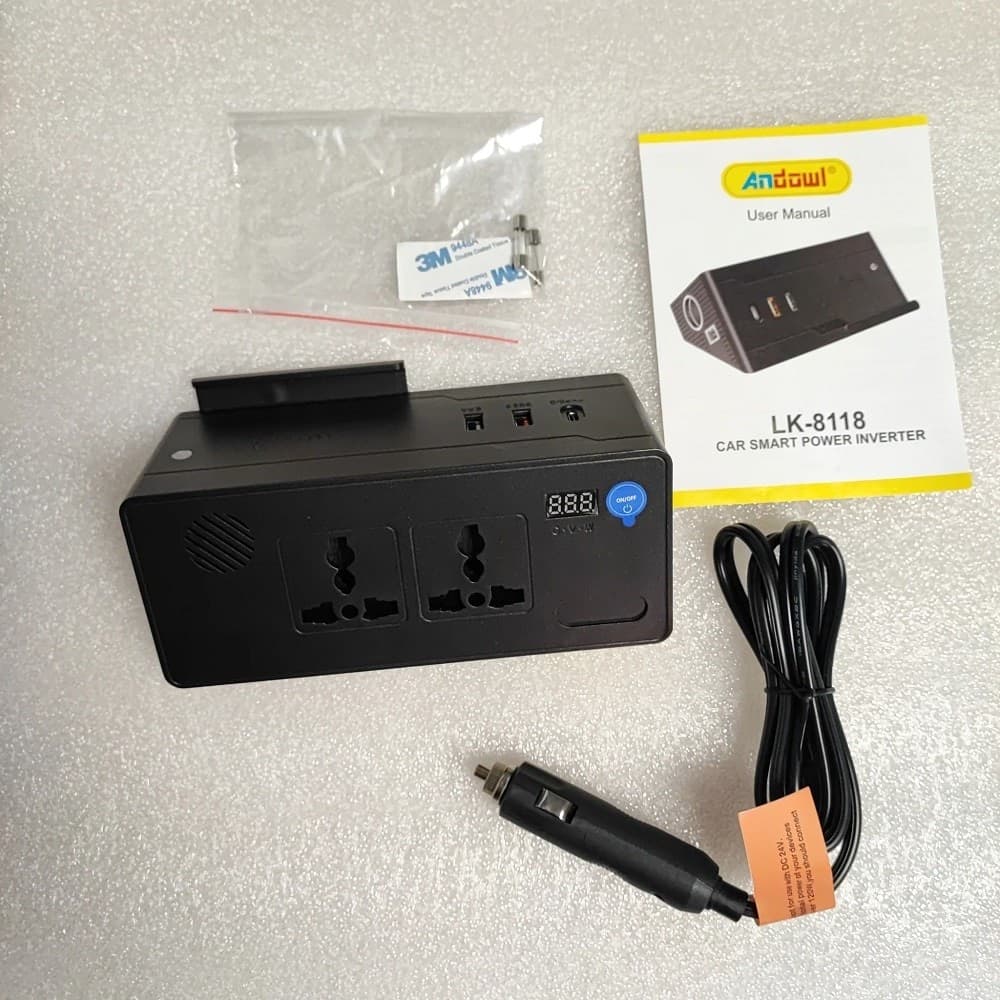 INVERTER PER AUTO SMART POWER CARICABATTERIE WIRELESS RICARICA CELLULARE LK-8118 - 10